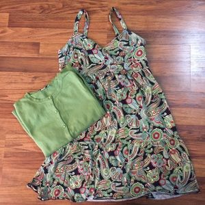LOFT Paisley Tank  Dress